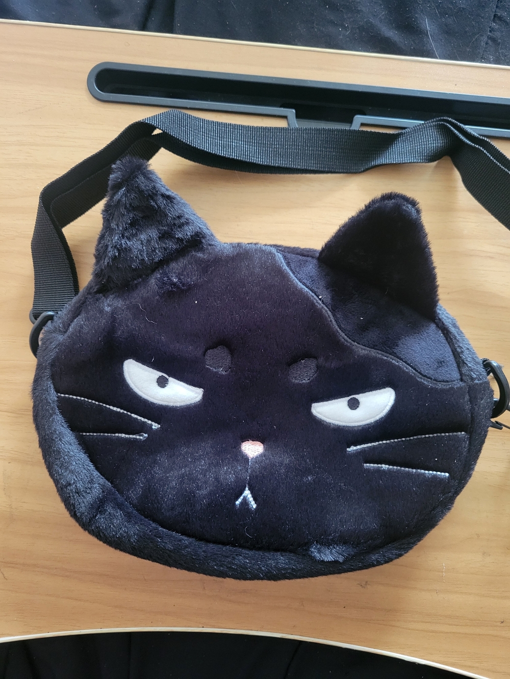 🖤NEW🖤 Plush Black Cat Crossbody Bag for Pets Cat Lovers